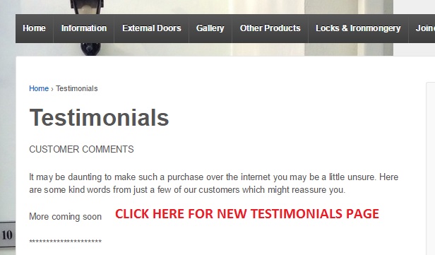 testimonial page