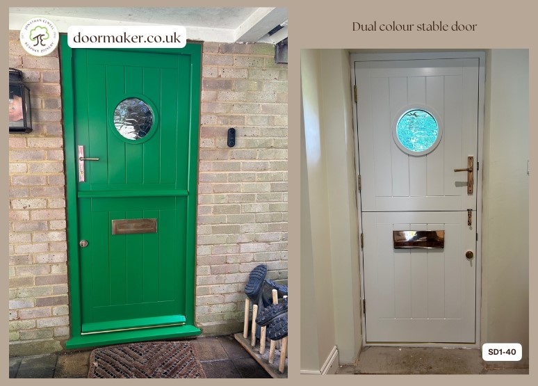 accoya stable door porthole vision green
