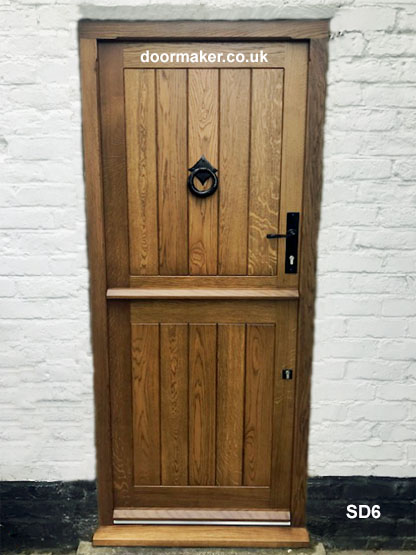 fully boarded oak stable door and frame