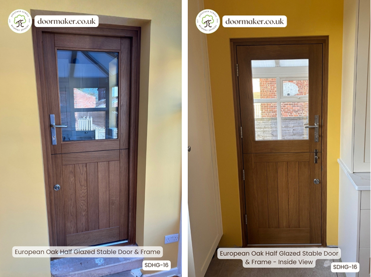 oak half glazed stable door