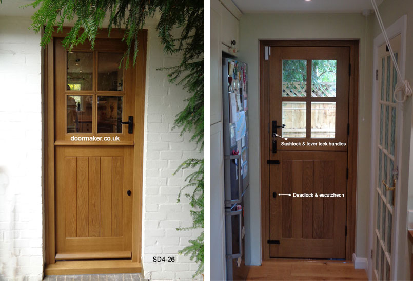 oak stable door sashlock and deadlock