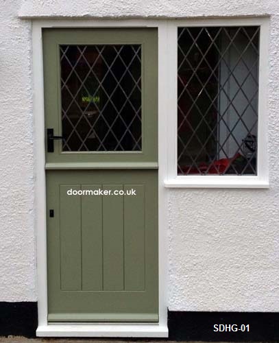 painted stable door half glazed