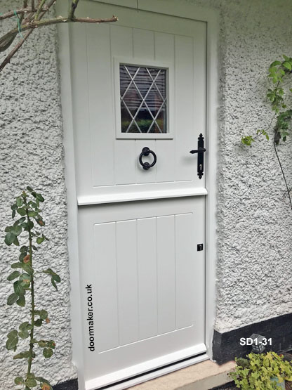 white stable door and frame