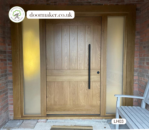 traditional oak front door